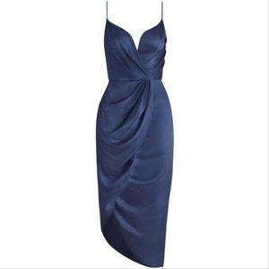 Zimmermann Navy Blue Silk Formal Dress